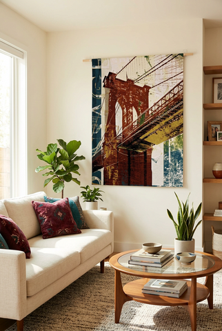 Into Manhattan Wall Tapestry - Cityscape