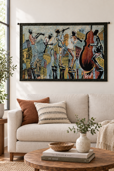 Jazz Reflections I Wall Tapestry by Corey Barksdale©