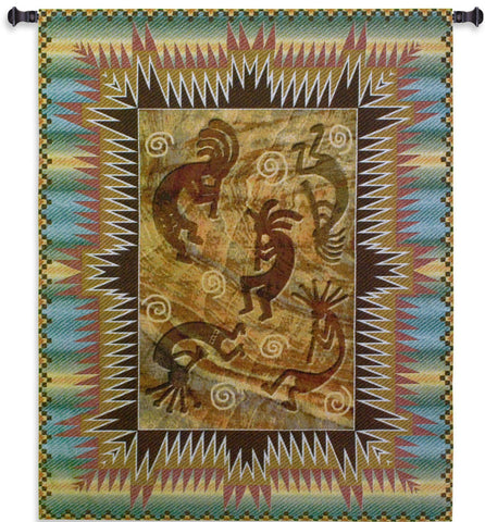 Kokopelli The Ancient One Wall Tapestry