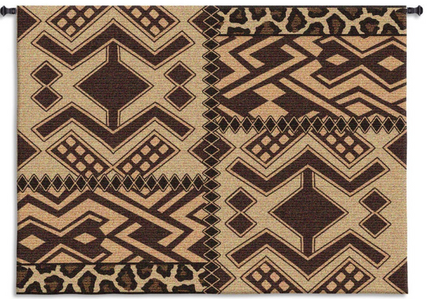 Kuba Patterns Wall Tapestry