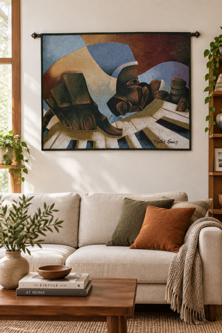 Frankie Fingertips Wall Tapestry by Maurice Evans©