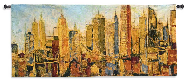 Metro Heights Wall Tapestry by Karen Dupre© - Cityscape