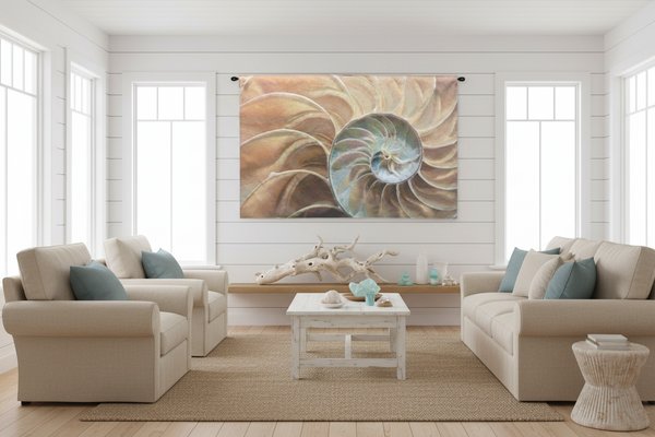Nautilus Sand Wall Tapestry|3 Sizes