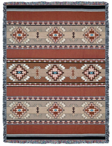 Southwest Rimrock Sandstone Woven Cotton Throw Blanket