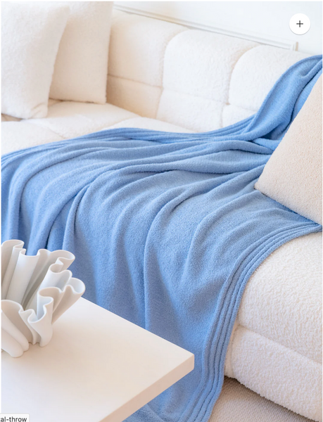 The Coastal Throw - Ocean Blue|Custom Decorating Option