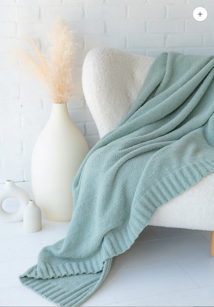 The Coastal Throw - Sage|Custom Decorating Option