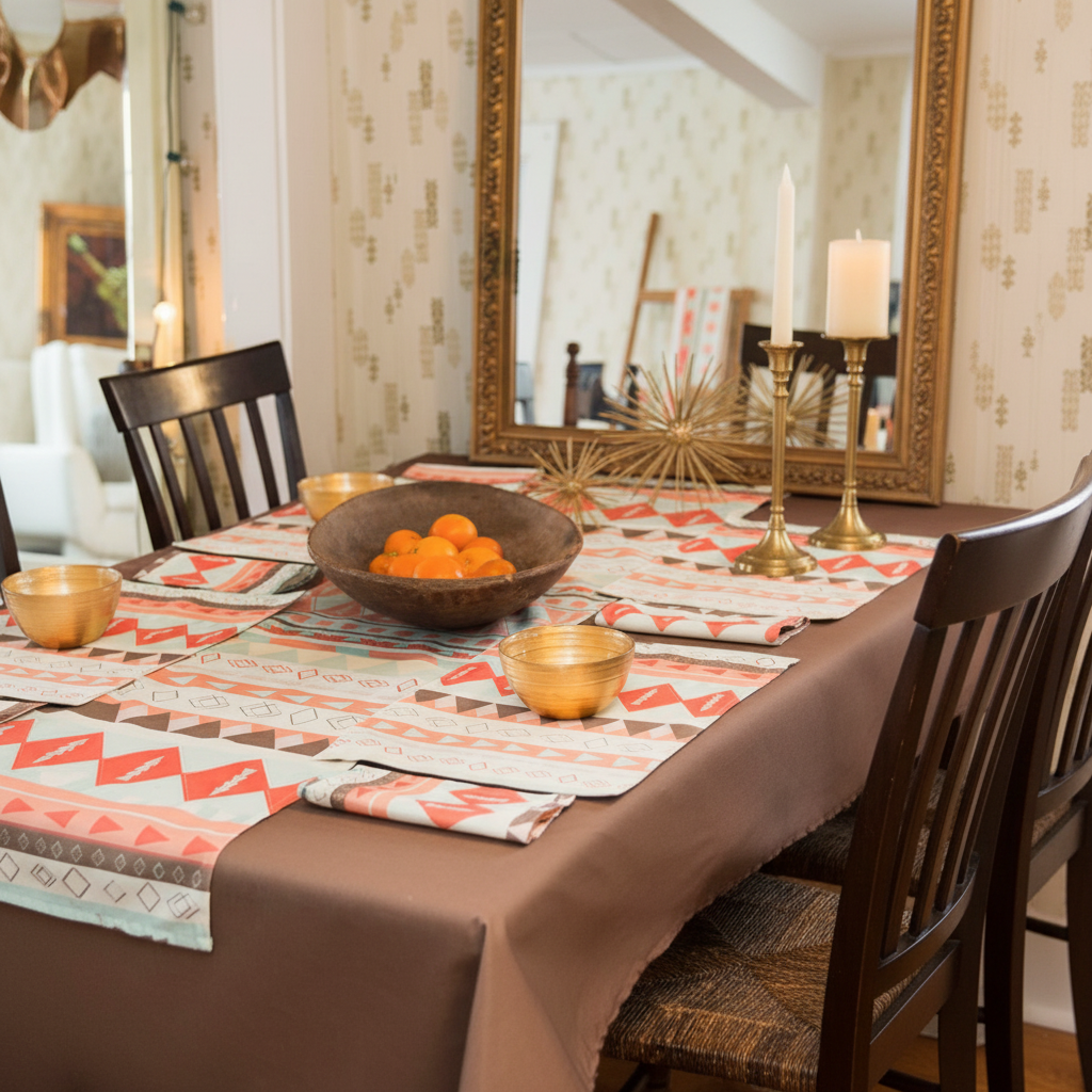 Table Runners Custom Printed with Your Art Design|Poly Fabric