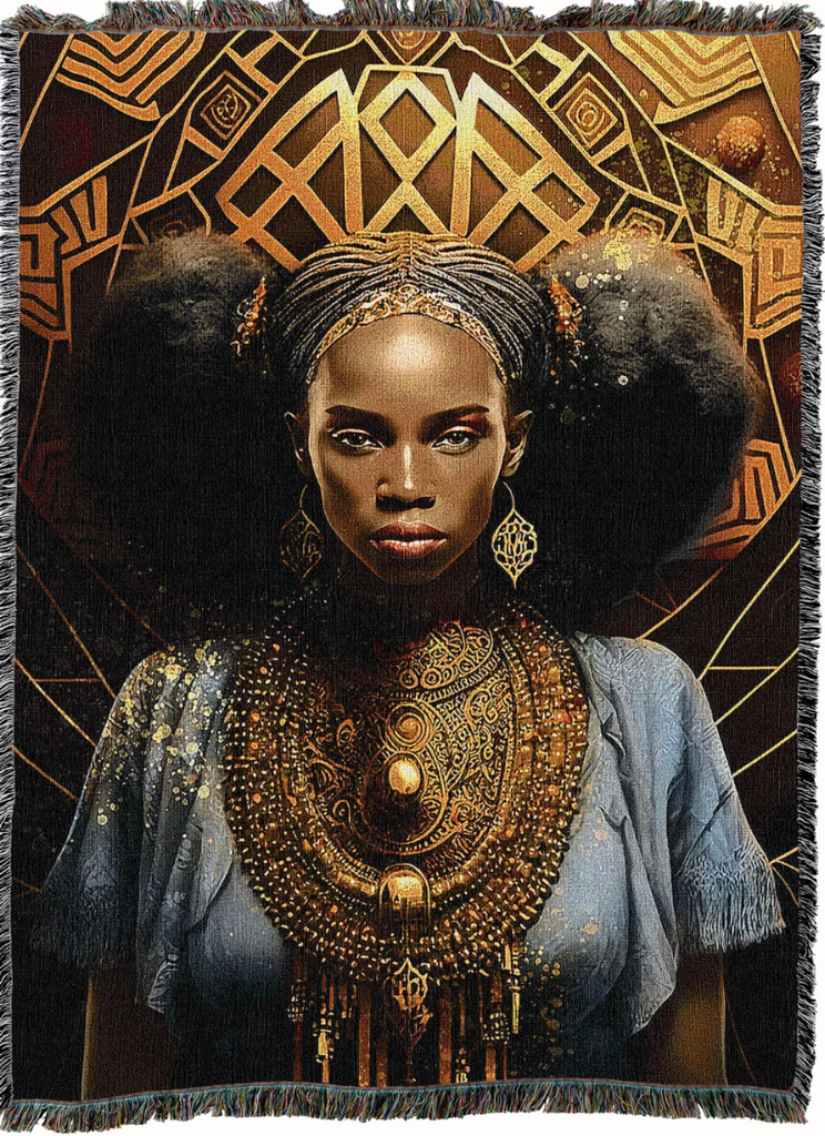 African Excellence Woven Cotton Throw Blanket