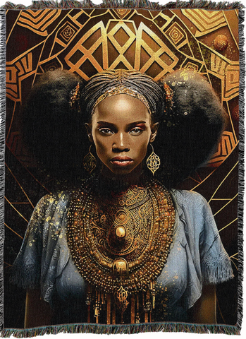 African Excellence Woven Cotton Throw Blanket
