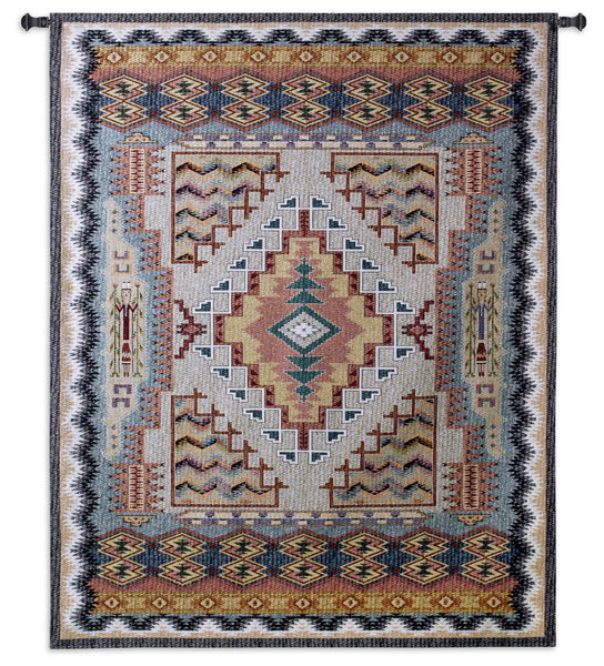 Southwest Geometric Turquoise Wall Tapestry|2 Sizes