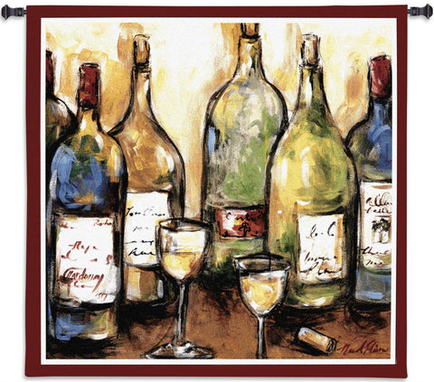 Uncorked Wall Tapestry - Wine, Culinary Motif