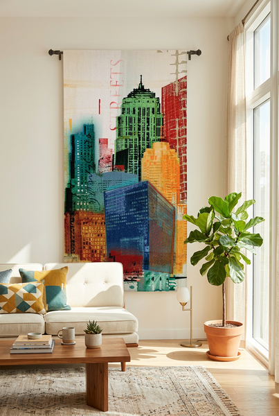Urban Style II Wall Tapestry by Noah James© - Cityscape|3 Sizes