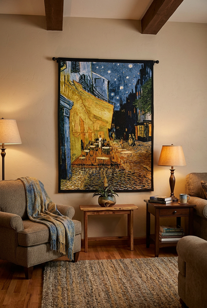 Van Gogh© Cafe Terrace At Night Wall Tapestry