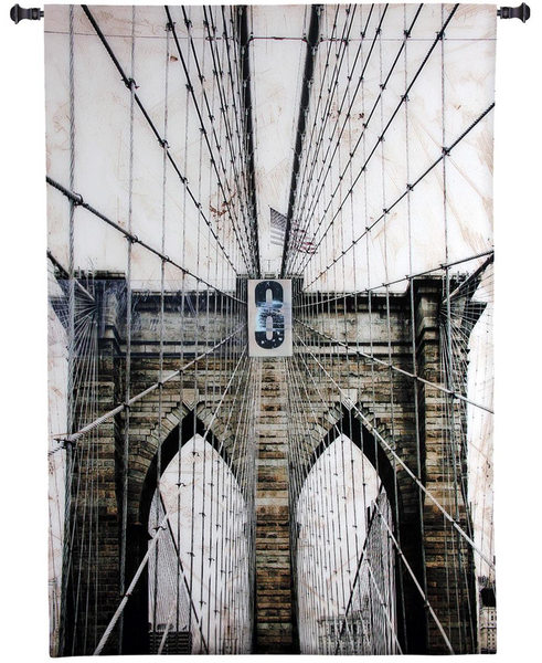 Washington Bridge Wall Tapestry by Nathan Bailey© - Cityscape|3 Sizes