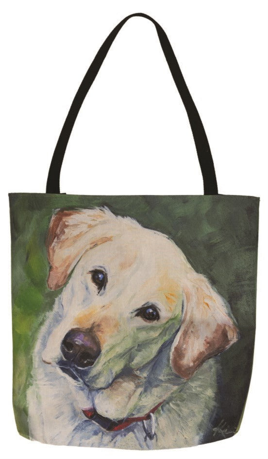 Yellow Lab Canvas Printed Tote Bag by Lindsay Kivi©