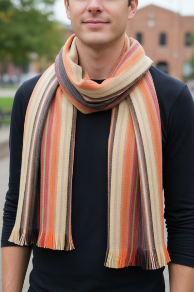 Sherbert Alpaca Scarf - Ecuador