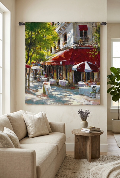 Corner Cafe II Wall Tapestry by Brent Heighton© - Cityscape