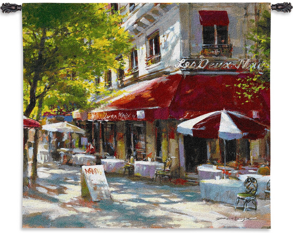 Corner Cafe II Wall Tapestry by Brent Heighton© - Cityscape