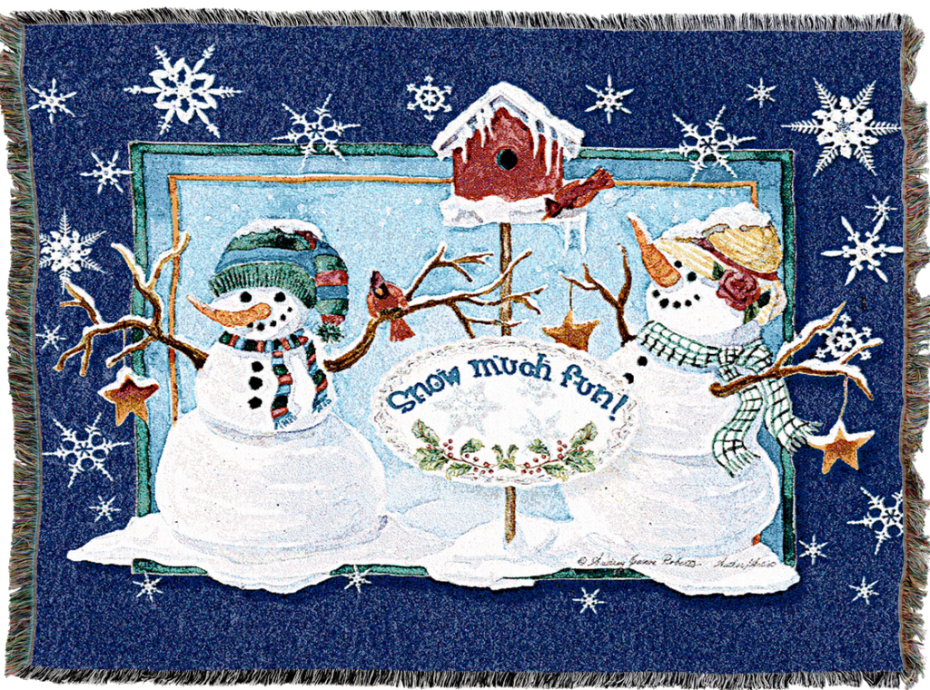 So Much Fun Woven Cotton Throw Blanket by Audrey Jean Roberts©