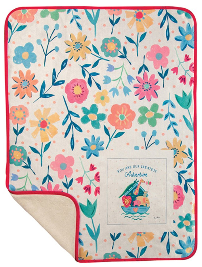 The Greatest Adventure Fleece Baby Blanket by Farida Zaman©