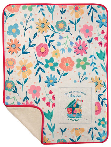 The Greatest Adventure Fleece Baby Blanket by Farida Zaman©