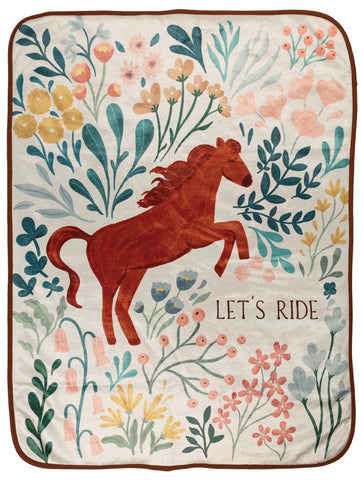Let's Ride Fleece Baby Blanket by Angel Nicole©