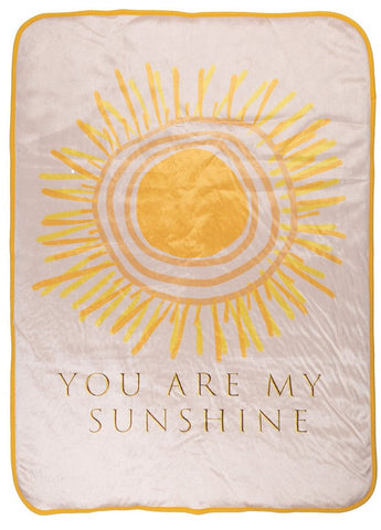 You Are My Sunshine Fleece Blanket by Deborah Velasques©