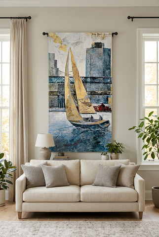 Sailing In The Afternoon Wall Tapestry - Cityscape