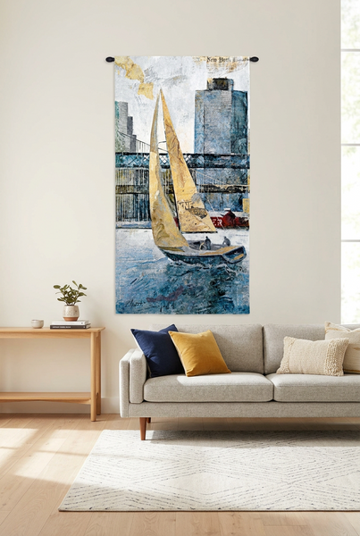 Sailing In The Afternoon Wall Tapestry - Cityscape