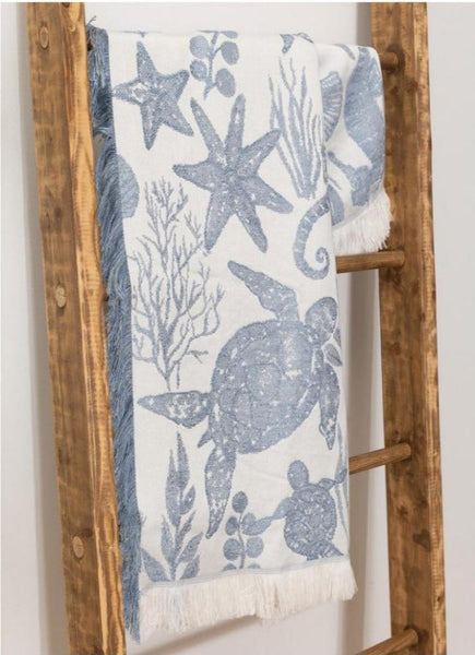 Sea Creatures Rayon Throw by Jenny Faw©