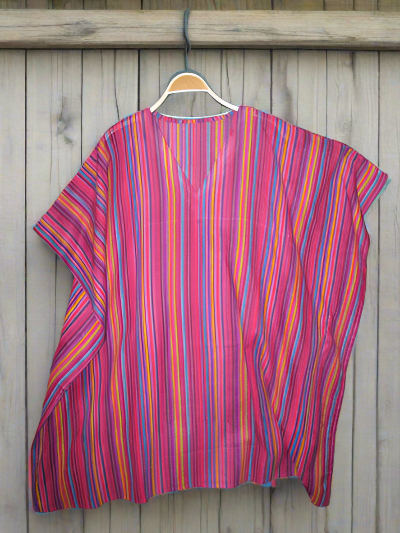 Striped Butterfly Kaftan - Pink or Purple Striped