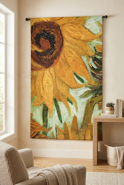 Van Gogh© Flowers Of The Sun Wall Tapestry|3 Sizes