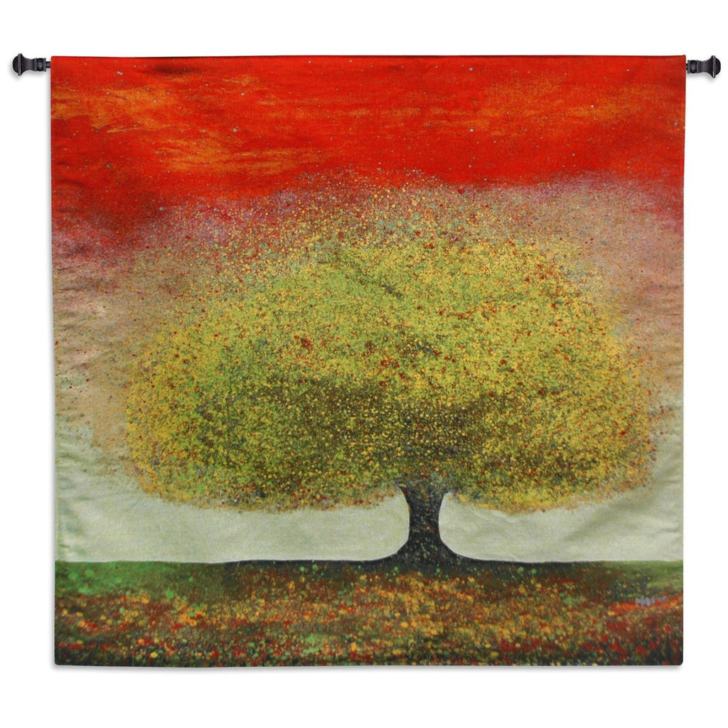 Dreaming Tree Red Wall Tapestry by Melissa Graves Brown©