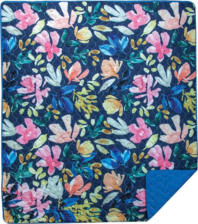 Spring Cascade Quilted Throw by Stephanie Ryan©