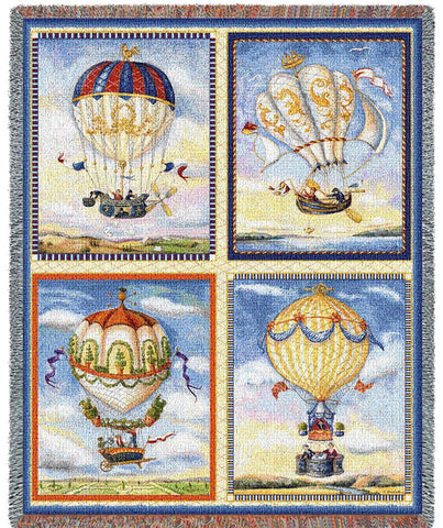 Balloon Collage Woven Blanket by Alexandra Churchill©
