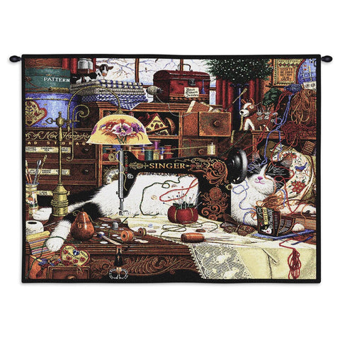 Charles Wysocki© Maggie The Messmaker Throw|Pillow Cover|Wall Tapestry|Tote