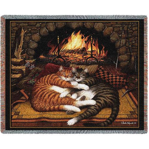Charles Wysocki© All Burned Out Throw|Pillow Cover|Wall Tapestry|Tote