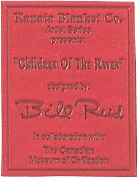 Bill Reid© "Children of the Raven" NW Native Art Tapestry Cotton Throw Blanket