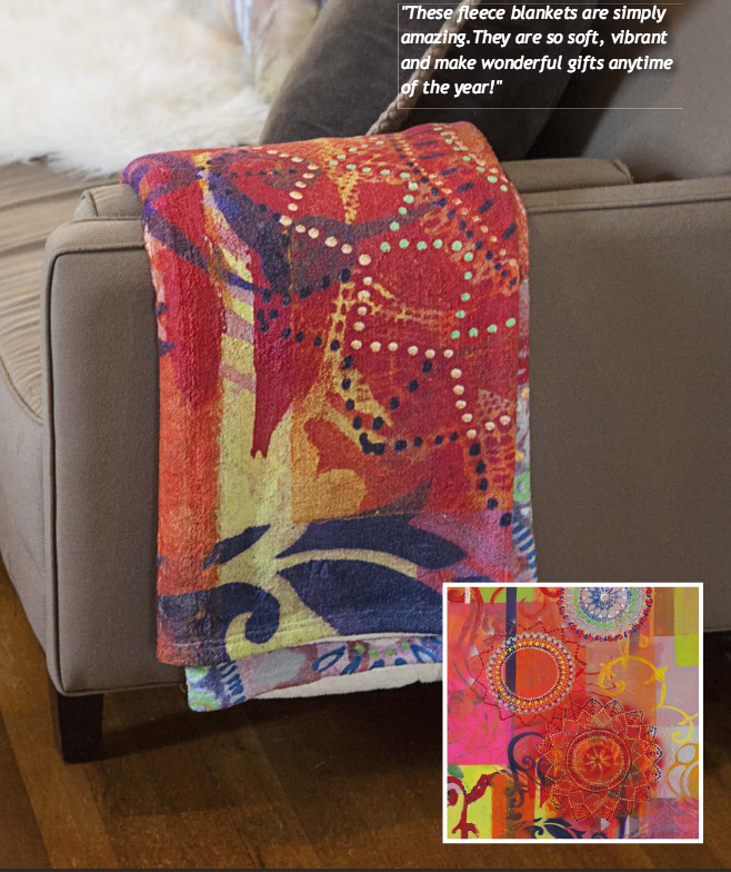 Custom Coral Fleece Blankets with Your Art or Image Woven Art
