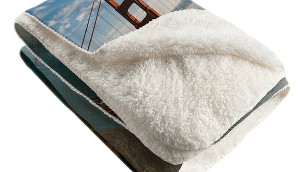Custom Sherpa Fleece Blanket w/Your Art