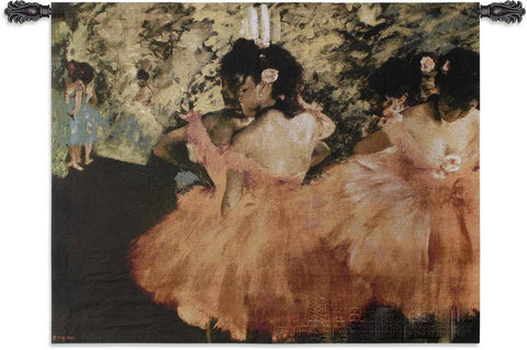 Edgar Degas&copy; Dancers In Pink Wall Tapestry - 
