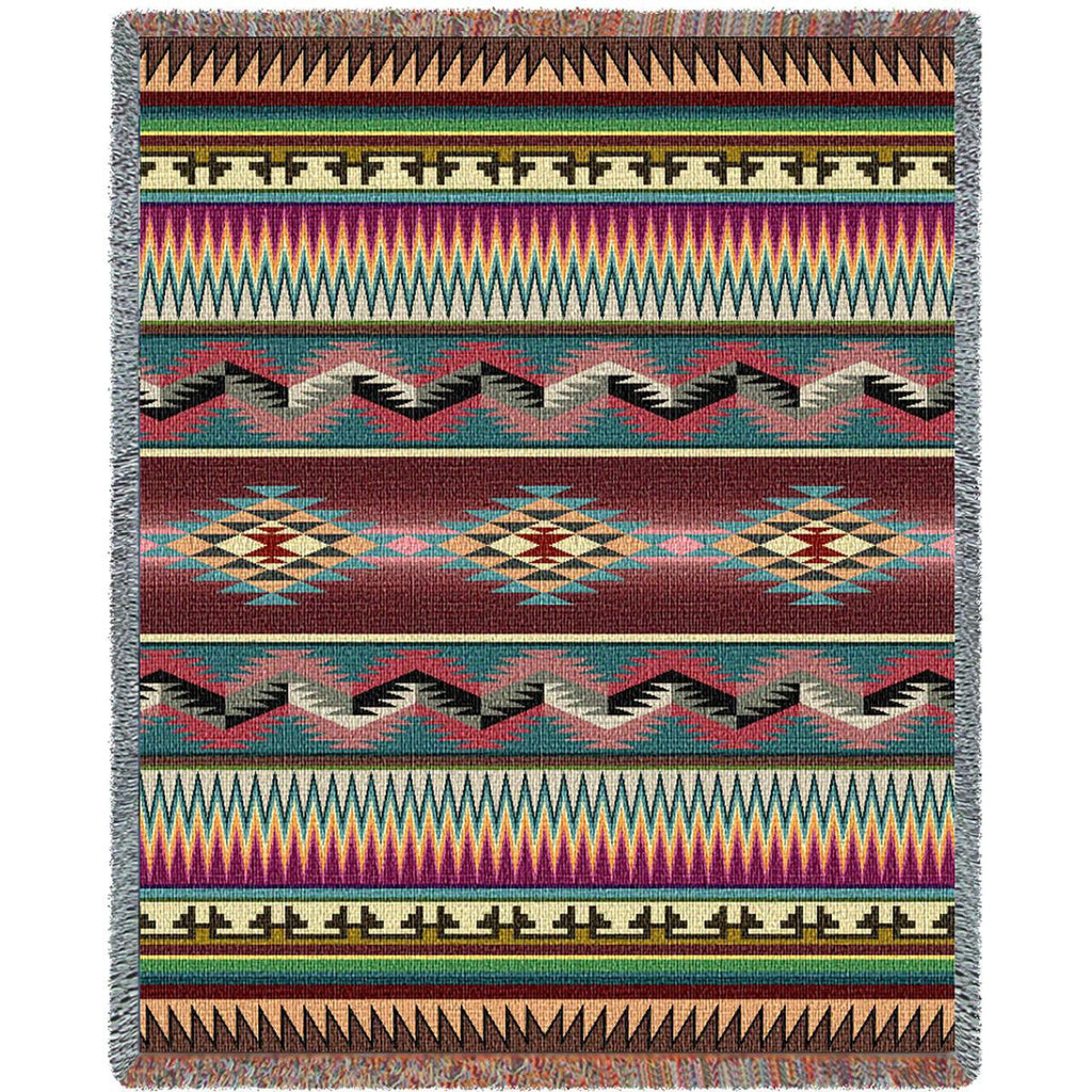 Desert Stripe Woven Throw Blanket - 
