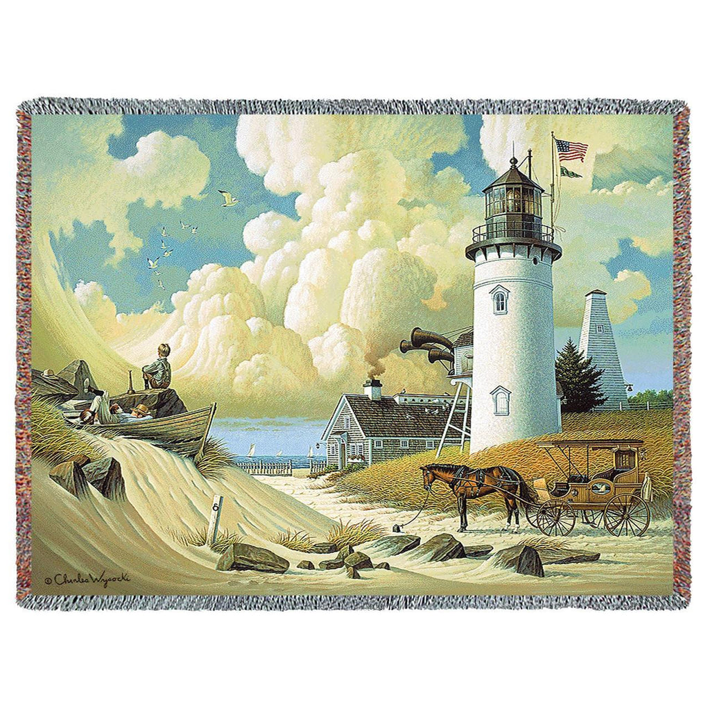 Dreamers Woven Throw Blanket by Charles Wysocki©