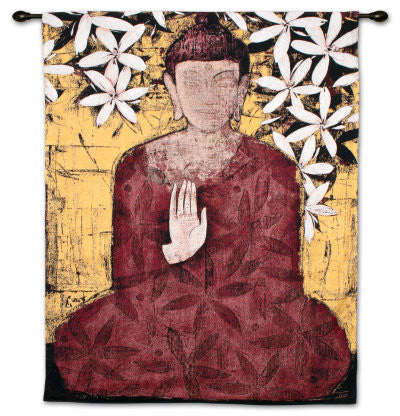 Enlightenment Asian Inspired Wall Tapestry by Ivo Stoyanov© – Woven Art