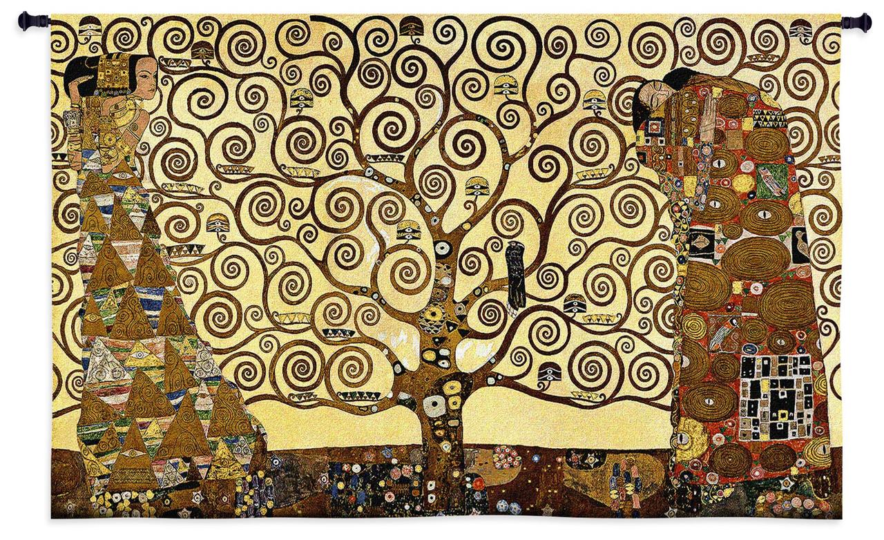 Gustav Klimt 資料　芸術家　作風　官能的　装飾　絢爛 Gustav_Klimt_Tapestry_0cb3af38