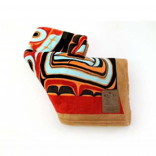 Haida Bentwood Box Velura Throw by Edenshaw©