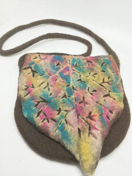 Handmade Nuno Felted Wool Crossbody Bag - One-Of-A-Kind|4 Colors - 
 - 6