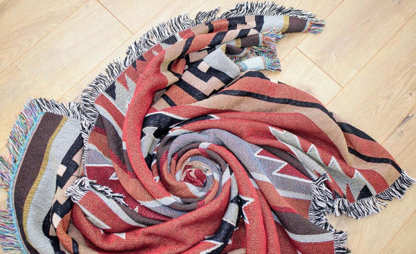 Southwest Kaibob Woven Cotton Throw Blanket