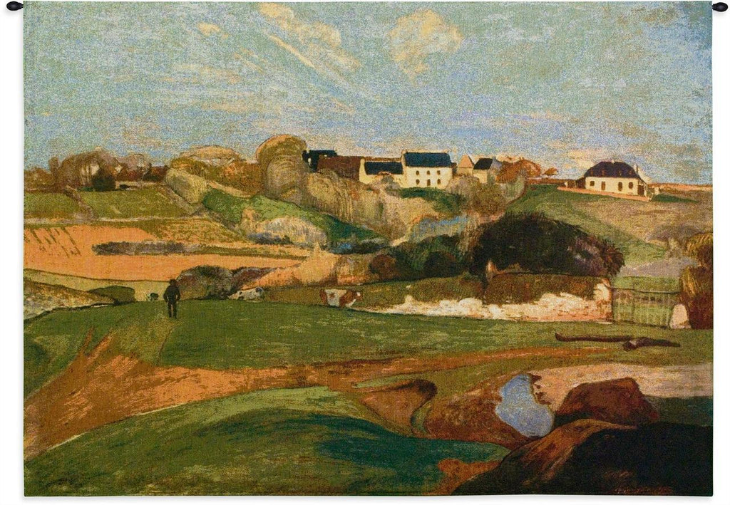 Paul Gauguin© Landscape At Le Pouldu 1890 Wall Tapestry