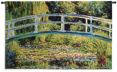 Le Pont Japonais A Giverny Wall Tapestry - Claude Monet Inspired - 
